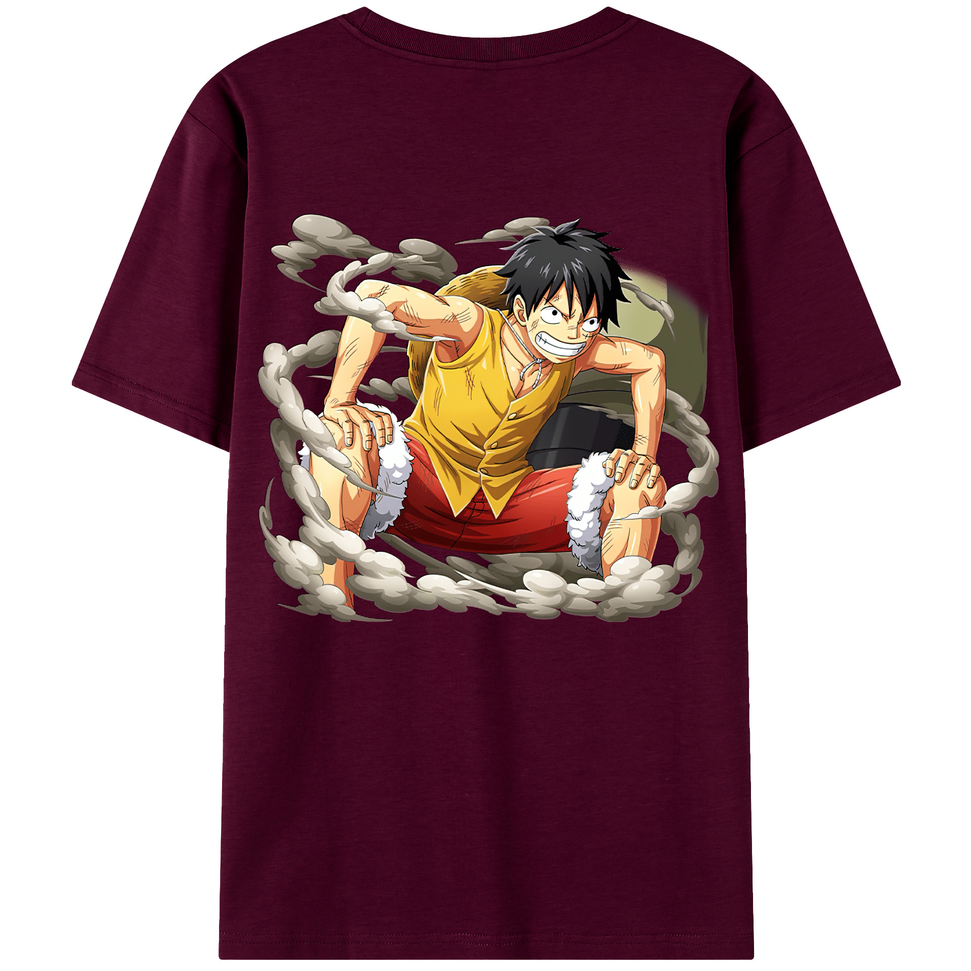 ワンピース モンキー・D・ルフィ ONE PIECE Monkey D. Luffy レディース半袖Tシャツ(バックプリント)